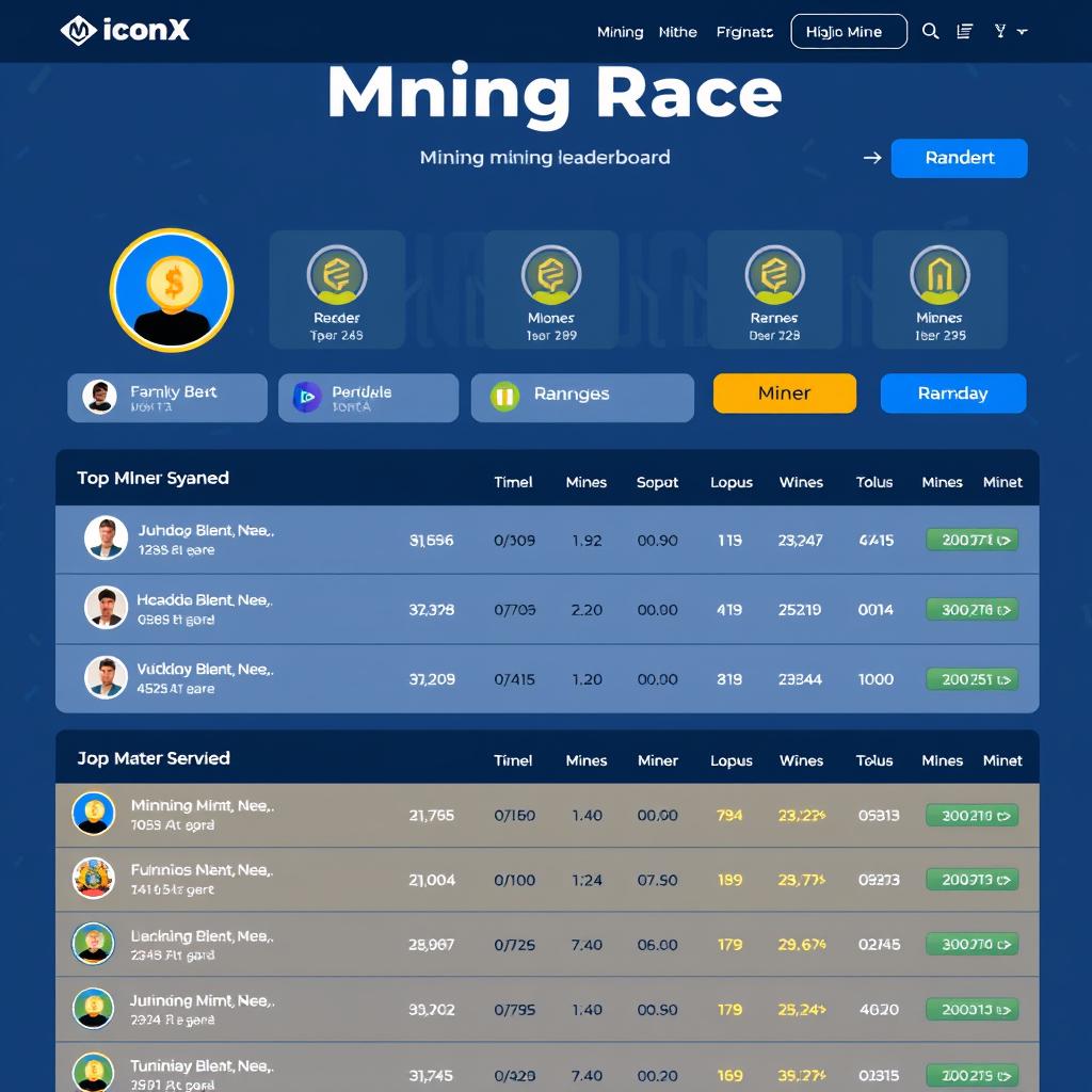 Mining-Race-by-IconX-competitive-leaderboard-showing-top-miners Mining Race by IconX: The Revolutionary Bitcoin Mining Experience Explained