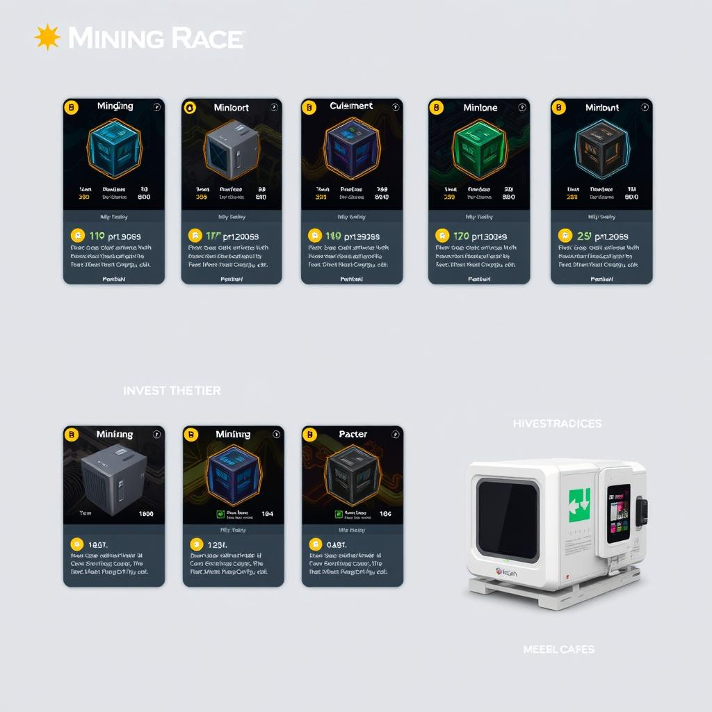 Mining-Race-by-IconX-mining-cards-and-machines Mining Race by IconX: The Revolutionary Bitcoin Mining Experience Explained